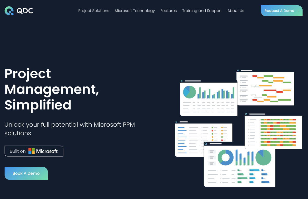 Website for a project management firm